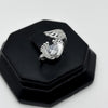 #AD488 - Anillo De Piecitos y Alas De Plata .925 - A11/2.3
