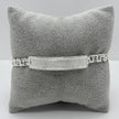 #ESC307 - Esclava Diamantada Tejido Chino De Plata .925 - A08/16.5