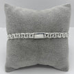 #ESC307 - Esclava Diamantada Tejido Chino De Plata .925 - A08/16.5