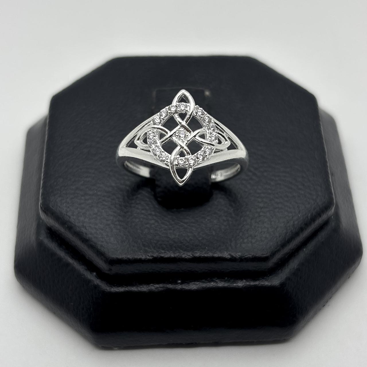 #AD489 - Anillo Nudo De Bruja De Plata .925 - A11/2.2