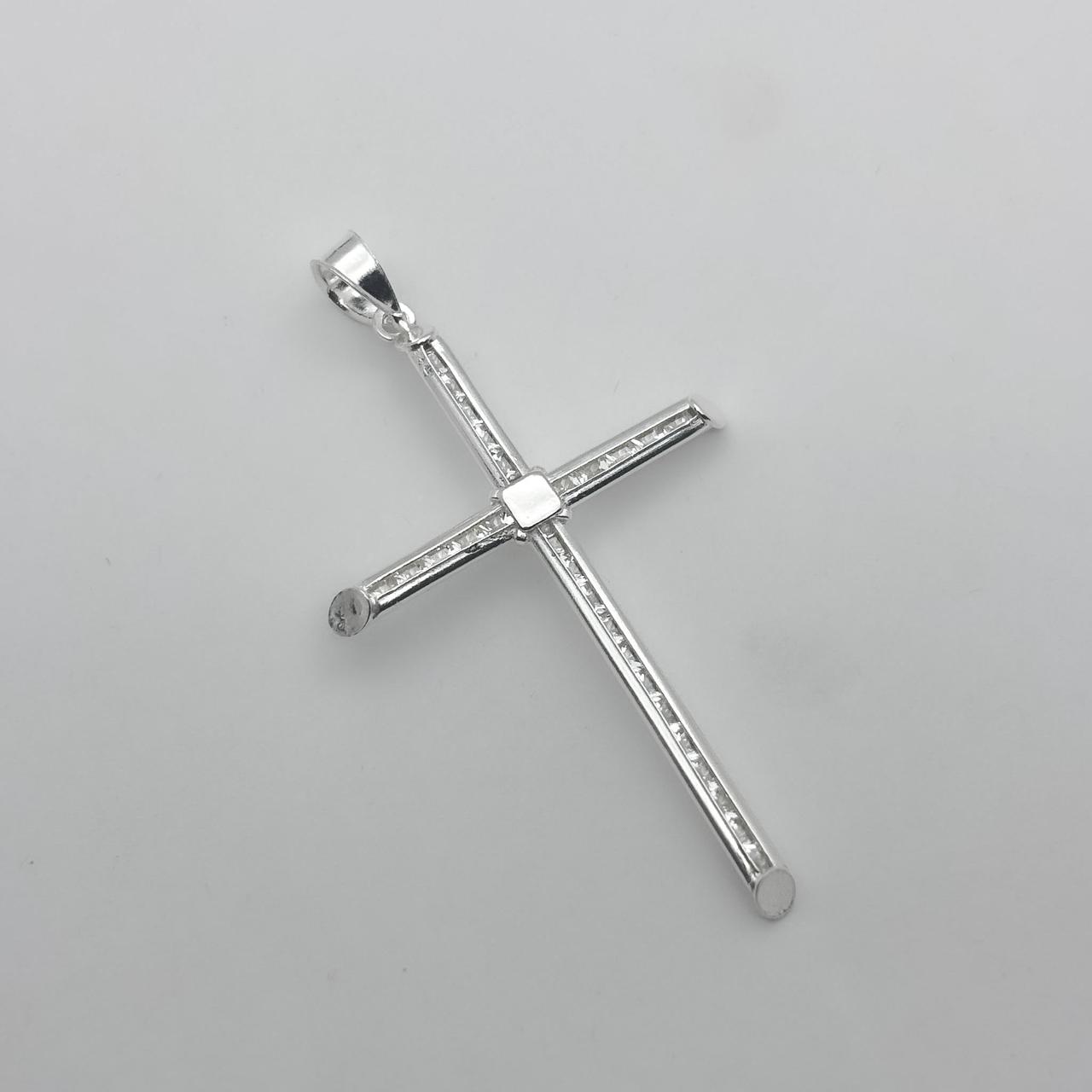 #D741 - Dije De Cruz De Plata .925 - A12/1.6