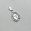 #D756 - Dije De La Virgen De Guadalupe De Plata .925 - A10/2.7
