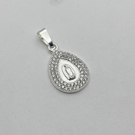 #D756 - Dije De La Virgen De Guadalupe De Plata .925 - A10/2.7