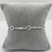 #PA347 - Pulsera De Flor y Zirconias Plata .925 - A09/4.1
