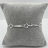 #PA347 - Pulsera De Flor y Zirconias Plata .925 - A09/4.1