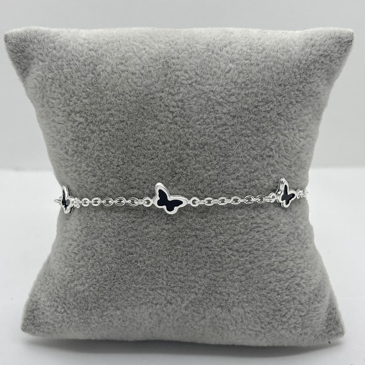 #PA350 - Pulsera De Mariposa Plata .925 - A16/2.8