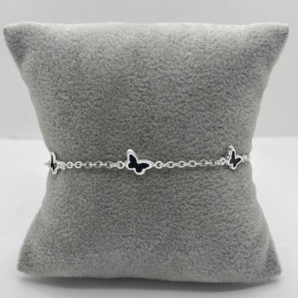 #PA350 - Pulsera De Mariposa Plata .925 - A16/2.8