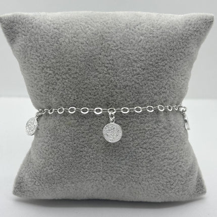 #PA341 - Pulsera De San Benito De Plata .925 - A10/3.9