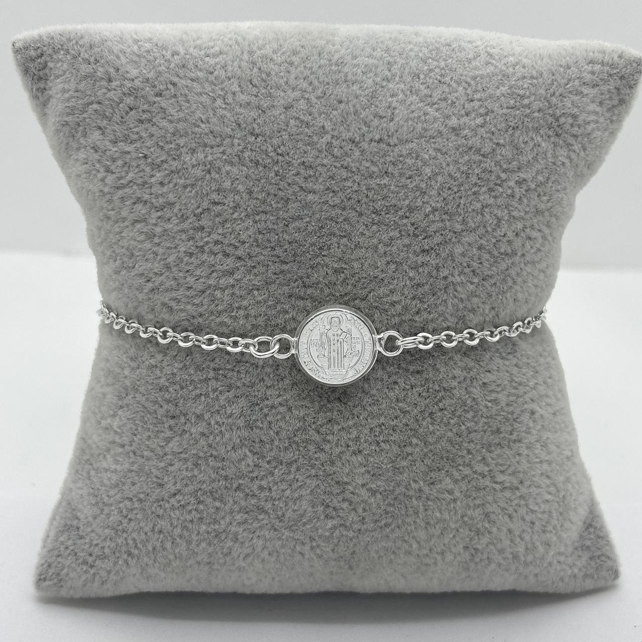 #PA343 - Pulsera De San Benito De Plata .925 - A11/2.7