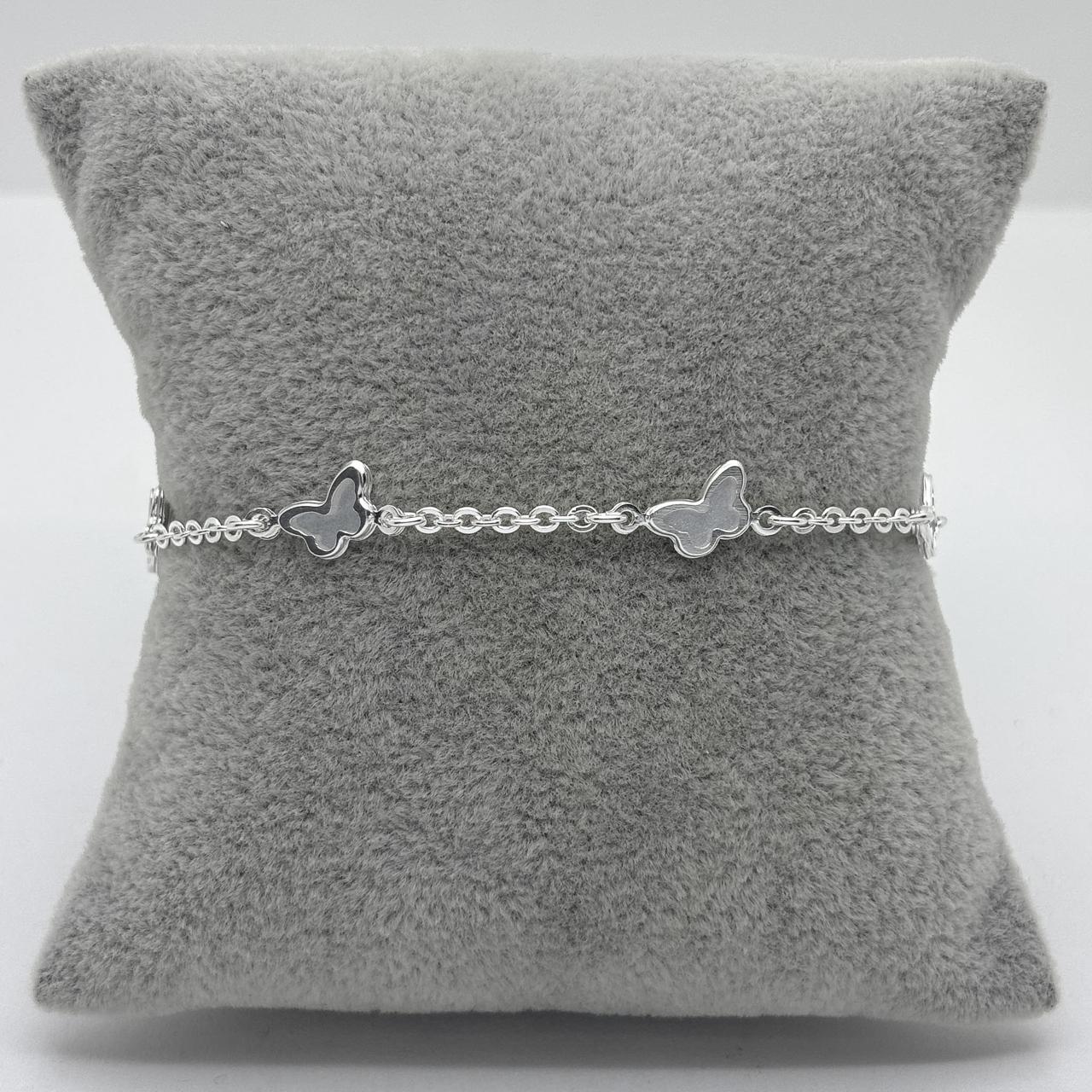 #PA350 - Pulsera De Mariposa Plata .925 - A16/2.8