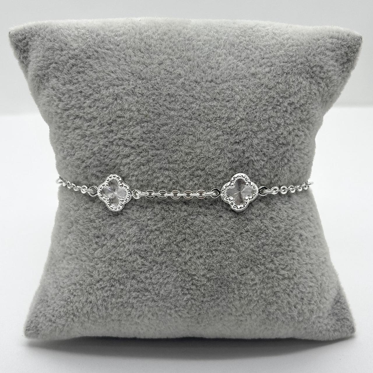 #PA349 - Pulsera Tipo Van Cleef De Plata .925 - A16/4.1