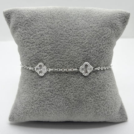 #PA349 - Pulsera Tipo Van Cleef De Plata .925 - A16/4.1