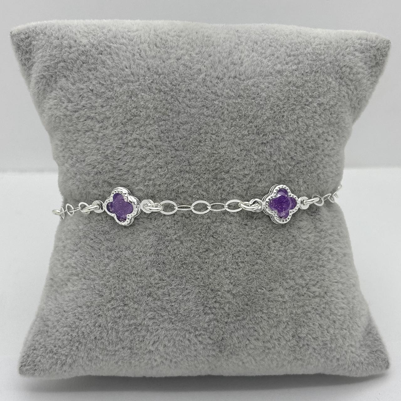 #PA344 - Pulsera Tipo Van Cleef De Plata .925 - A08/3.4