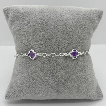 #PA344 - Pulsera Tipo Van Cleef De Plata .925 - A08/3.4