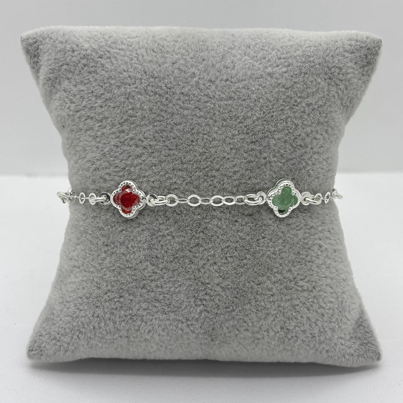 #PA344 - Pulsera Tipo Van Cleef De Plata .925 - A08/3.4