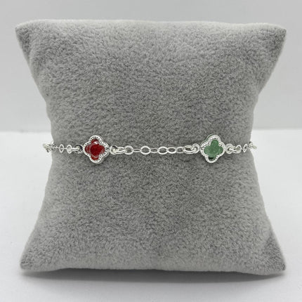 #PA344 - Pulsera Tipo Van Cleef De Plata .925 - A08/3.4
