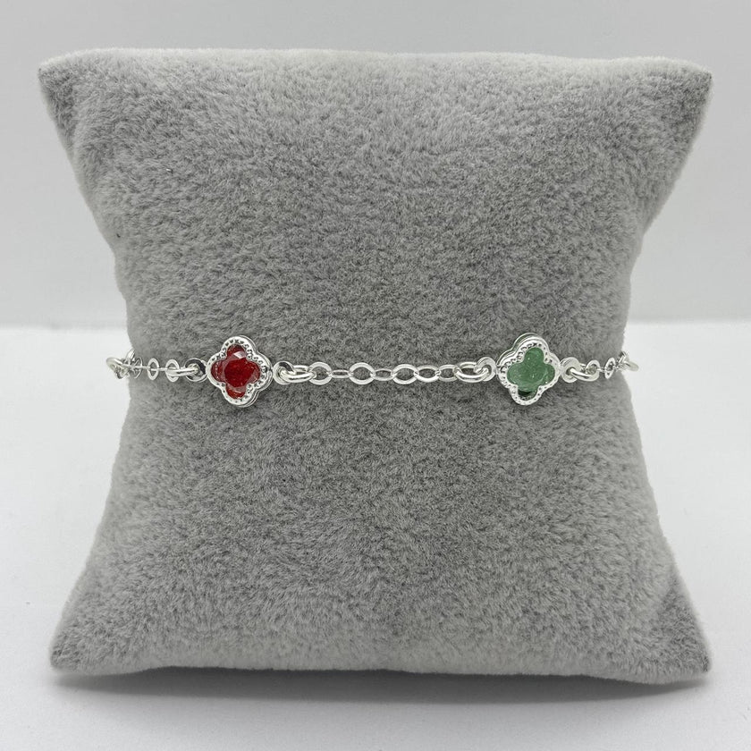 #PA344 - Pulsera Tipo Van Cleef De Plata .925 - A08/3.4
