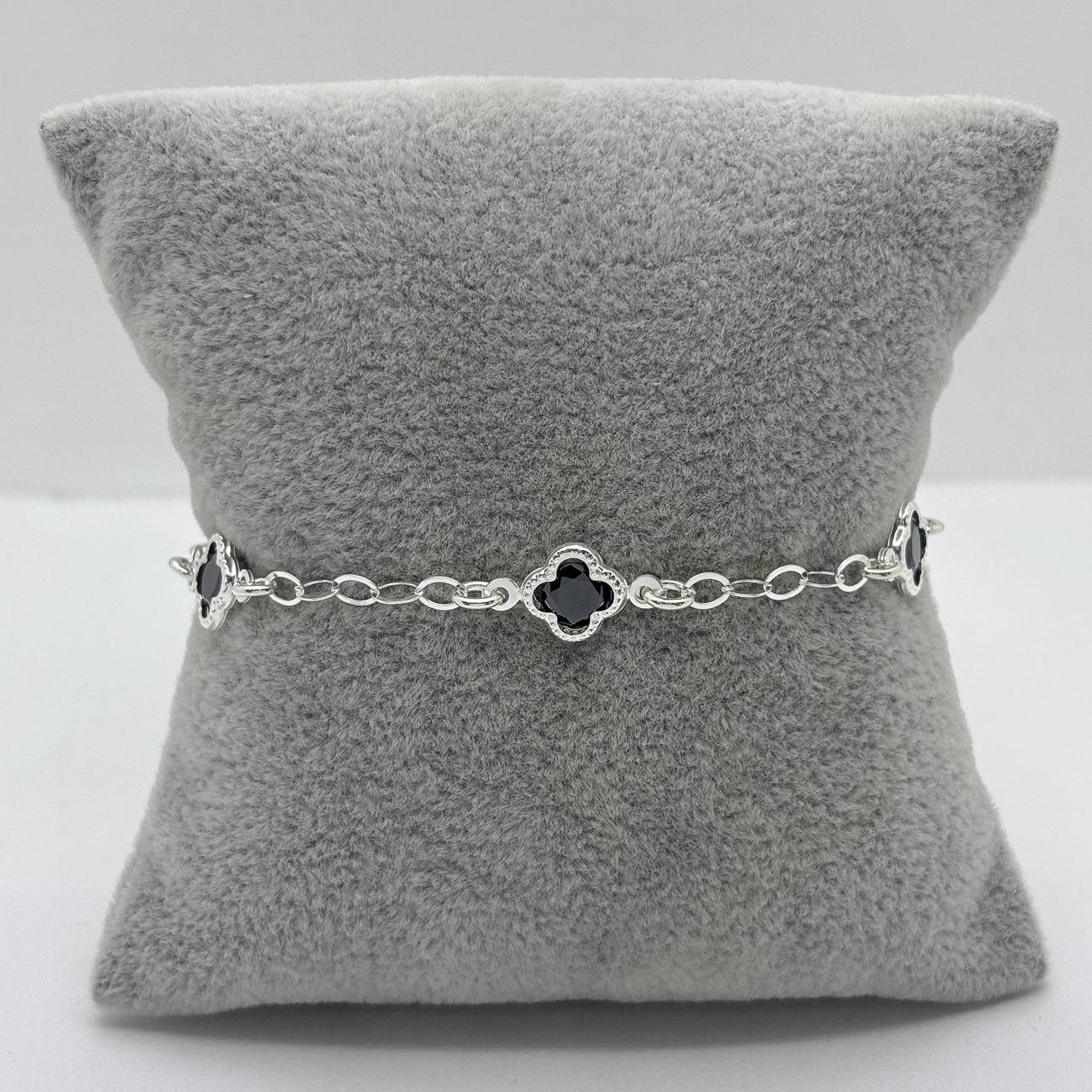 #PA344 - Pulsera Tipo Van Cleef De Plata .925 - A08/3.4