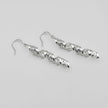 #AR239 - Aretes Espiral Largos De Plata .925 - A08/3.6