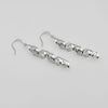 #AR239 - Aretes Espiral Largos De Plata .925 - A08/3.6