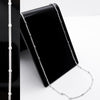 #CAD299 - Cadena Italiana Con Bolitas 1 mm De Plata .925 - C22/2.3