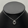 #G283 - Gargantilla De Corazón Con Corona Plata .925 - C46/2.9