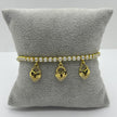 #PAL230 - Pulsera De Tortuga, Corazón o Flor Oro Laminado 18k - LB050/