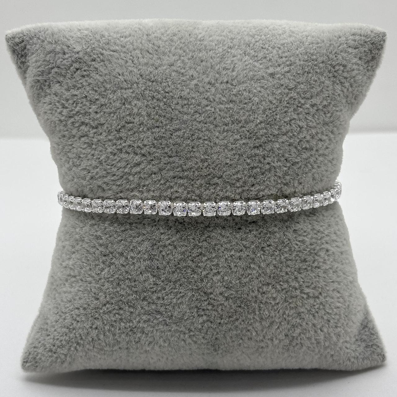 #PA354 - Pulsera Tenia De 3 mm De Plata .925 - C46/6.6