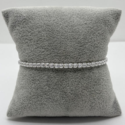 #PA354 - Pulsera Tenia De 3 mm De Plata .925 - C46/6.6