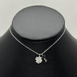 #G281 - Gargantilla De Corazón Con Llave/Trebol Con Llave Plata .925 - C46/2.9