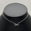 #G279 - Gargantilla De Infinito De Plata .925 - C46/2.3