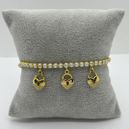 #PAL230 - Pulsera De Tortuga, Corazón o Flor Oro Laminado 18k - LB050/
