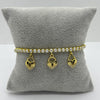#PAL230 - Pulsera De Tortuga, Corazón o Flor Oro Laminado 18k - LB050/