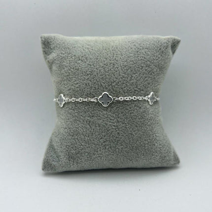 #PA348 - Pulsera Tipo Van Cleef De Plata .925 - A16/2.8
