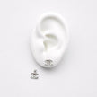 #BR352 - Broquel Tipo Channel De Plata .925 - E40/