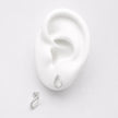 #BR355 - Broquel De Gota De Plata .925 - E62/