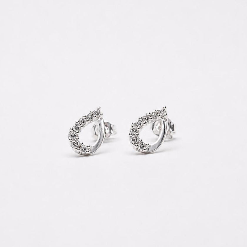 #BR355 - Broquel De Gota De Plata .925 - E62/