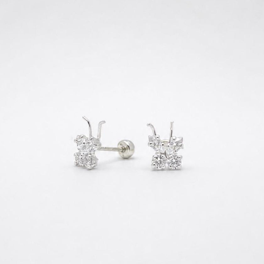 #BR357 - Broquel De Mariposa De Plata .925 - E50/