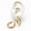 ARRL152 - Arracada Con Perlas De Oro Laminado 18k - LB045/