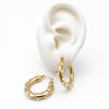 ARRL152 - Arracada Con Perlas De Oro Laminado 18k - LB045/
