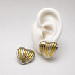 ARL179 - Aretes De Corazón De Oro Laminado 18k - LA030/