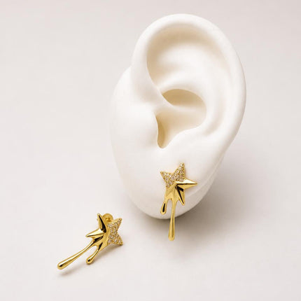BOL145 - Broquel De Estrella De Oro Laminado 18k - LA025/