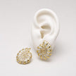 ARL187 - Arete De Caracol De Oro Laminado 18K - LA020/