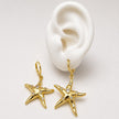ARL185 - Arete De Estrella De Mar De Oro Laminado 18k - LA045/