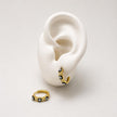 HOL195 - Huggies De Ojo Turco De Oro Laminado 18k - LA025/