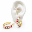 ARRL158 - Arracada Carita Feliz/Flores/Corzones/Estrella De Oro Laminado 18k - LA035/