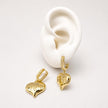 HOL193 - Huggies De Corazón De Oro Laminado 18k - LA030/