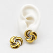 ARL194 - Aretes Elegantes Bicolor De Acero Laminado 18k - LB030/