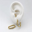 HOL192 - Huggies Con Piedra Zirconia De Oro Laminado 18k - LB035/