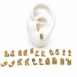BOL144 - Broquel De Letra De Oro Laminado 18k - LB015/